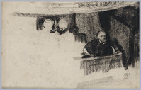KT 1367
<br/>
Man in loge
<br/>
<em>Dijsselhof, Gerrit Willem (1866-1924)</em>
